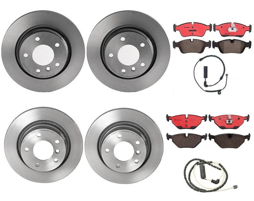 BMW Brembo Brake Kit - Pads &  Rotors Front and Rear (300mm/294mm) (Ceramic) 34356757896 - Brembo 1599419KIT